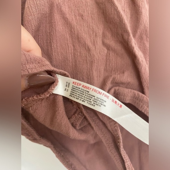 Free People Intimately brown V-Neck Buttoned Front Bodysuit Size Small - Picture 12 of 14